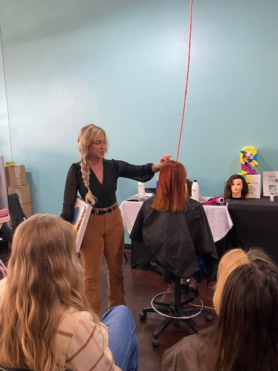Pictures from Our Rooted in Color Creative Studio Session Class