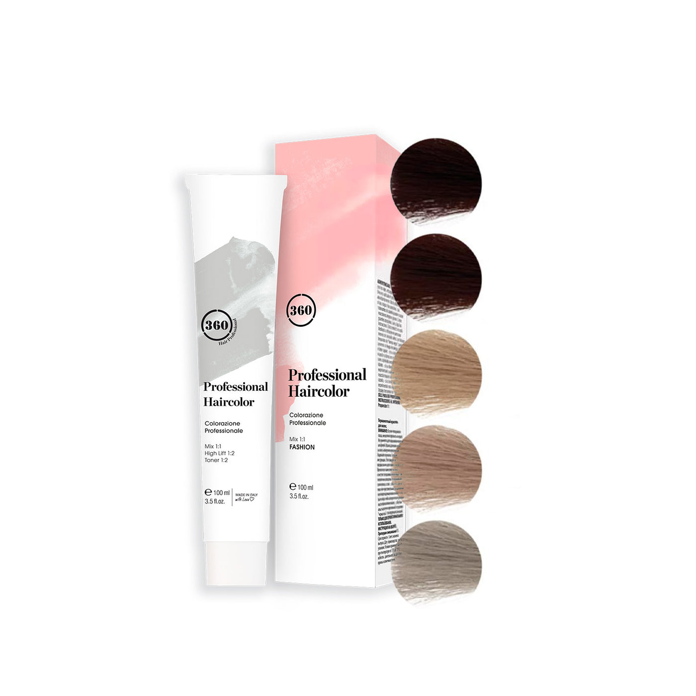 360 Professional Permanent Hair Color - Brunette Shade Series