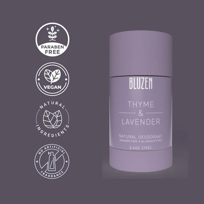 Bluzen Deodorant Thyme & Lavender | Aluminum Free Castor Oil Based