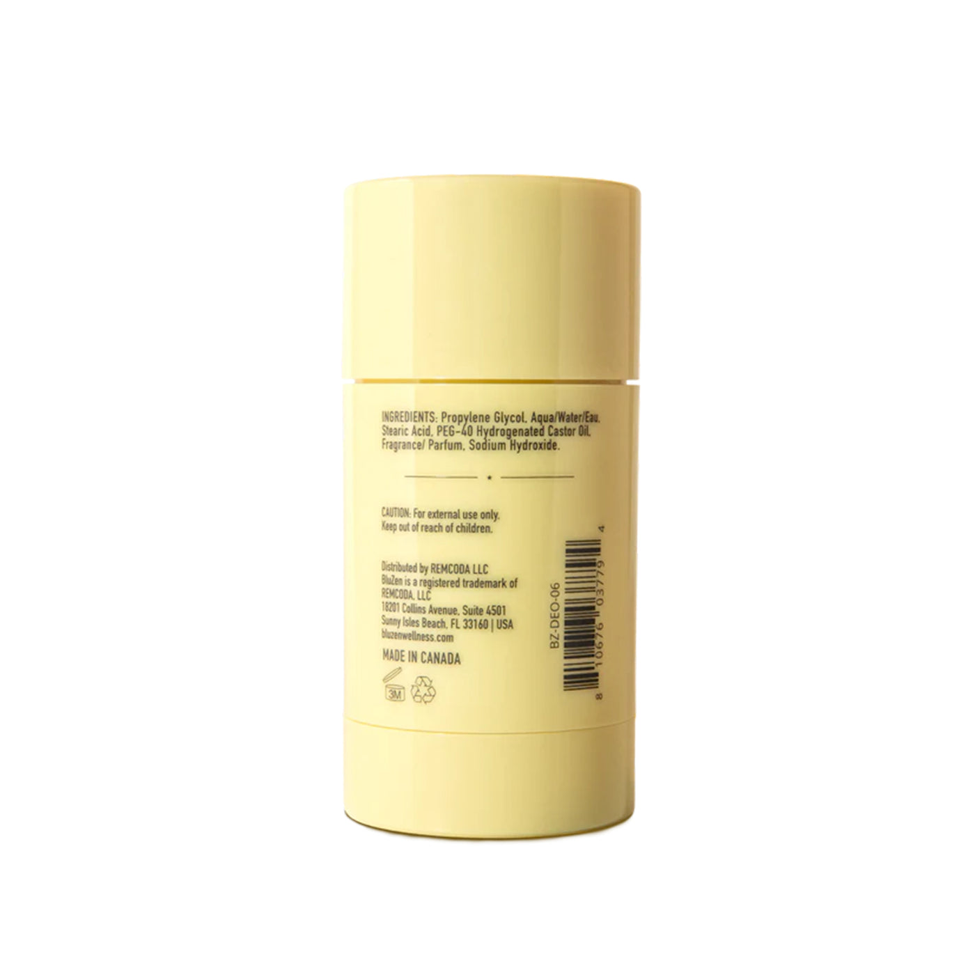 Bluzen Deodorant Coconut Vanilla | Aluminum Free Castor Oil Based