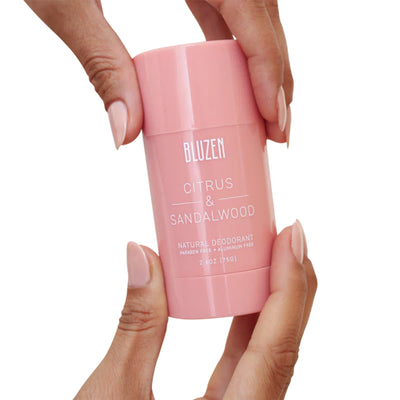 Bluzen Deodorant Citrus & Sandalwood | Aluminum Free Castor Oil Based