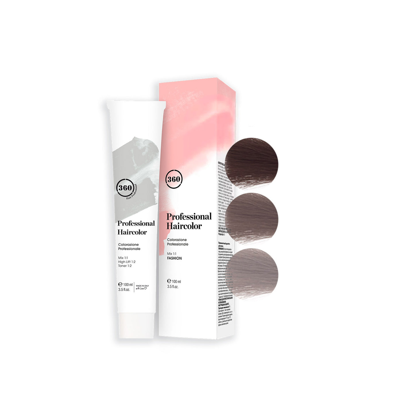360 Professional Permanent Hair Color - Cendre Shade Series