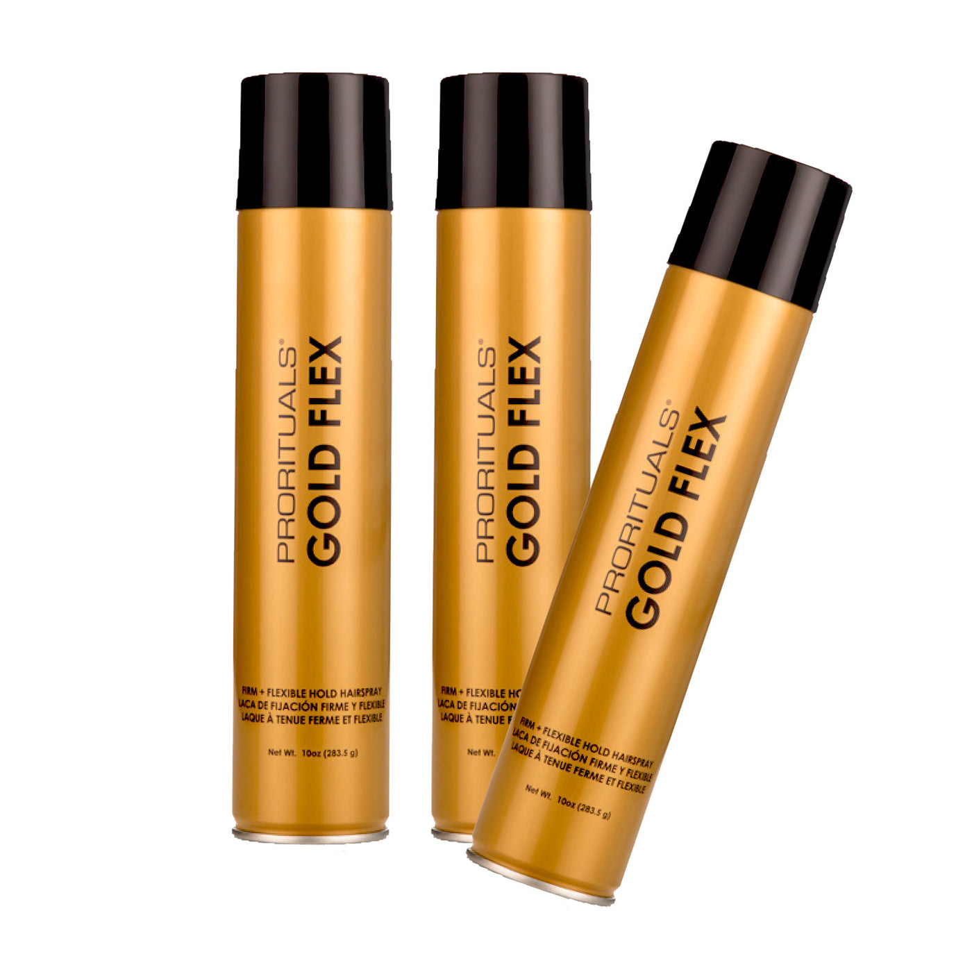 Prorituals Gold Flex Firm & Flexible Hold Hairspray Promo