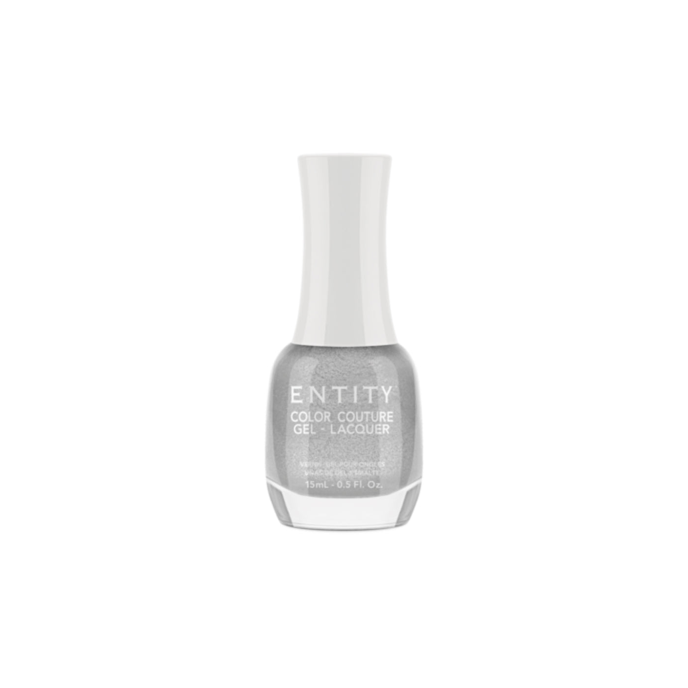 Professional manicure Entity Contemporary Couture Silver Metallic Gel-Lacquer