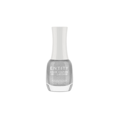 Professional manicure Entity Contemporary Couture Silver Metallic Gel-Lacquer