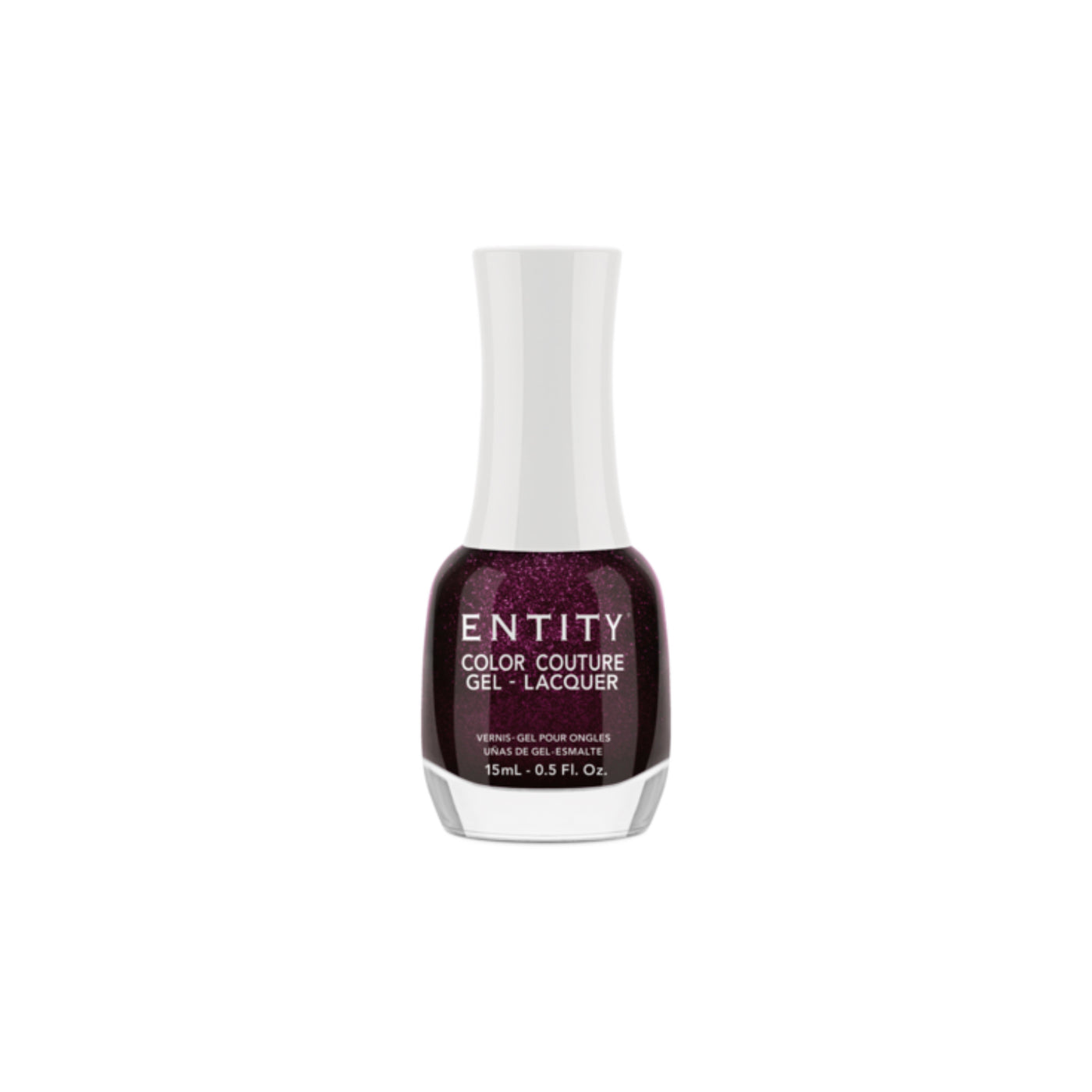 Professional manicure Entity Power Suit Brown Black Shimmer Gel-Lacquer