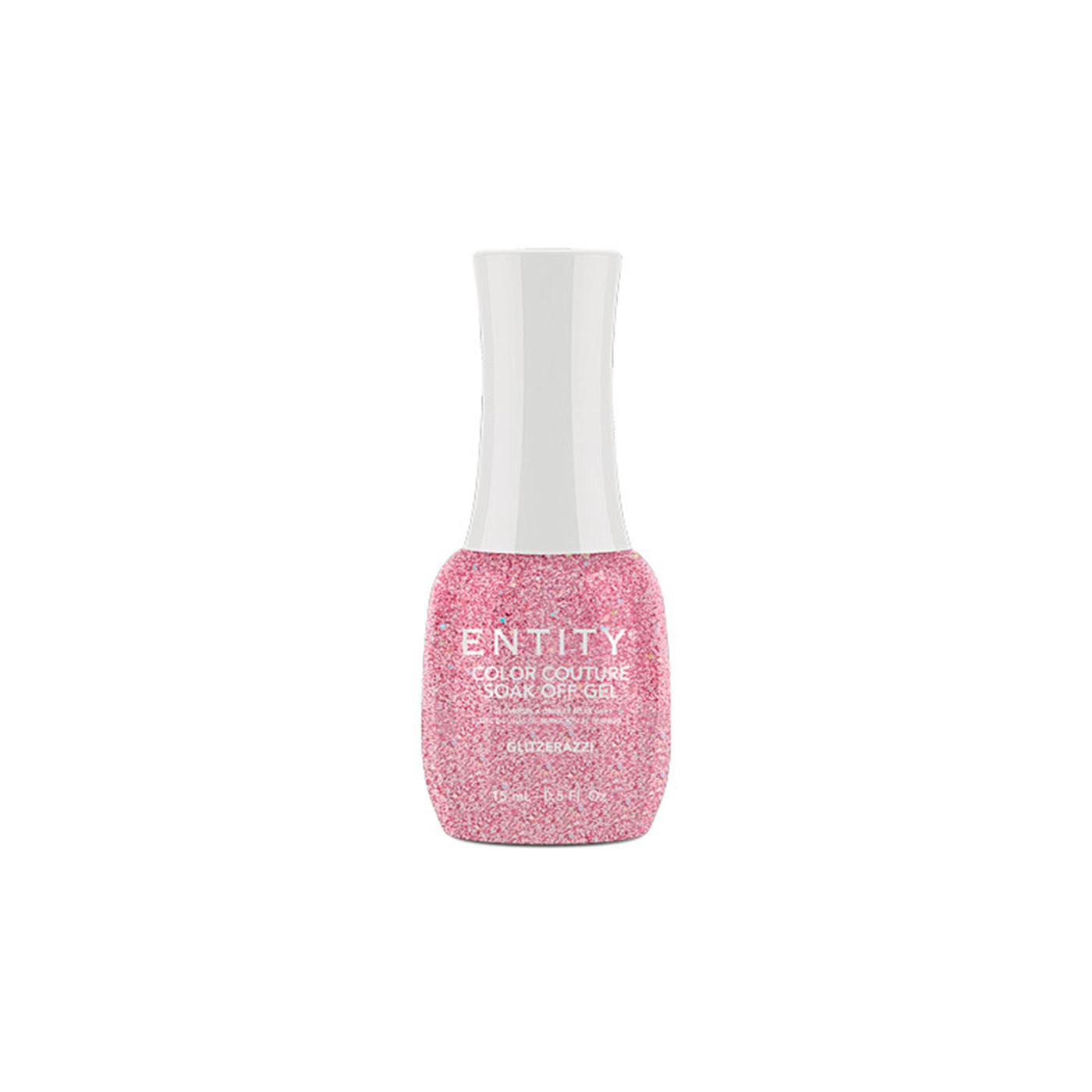 Professional manicure Entity Glitzerazzi Pink Glitter  Eocc Soak Off Gel Polish