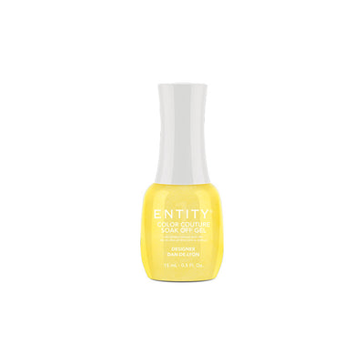 Professional manicure Entity Designer Dan-De-Lyon Yellow Shimmer Eocc Soak Off Gel Polish