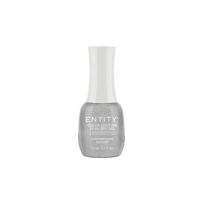 Professional manicure Entity Contemporary Couture Silver Metallic Eocc Soak Off Gel Polish