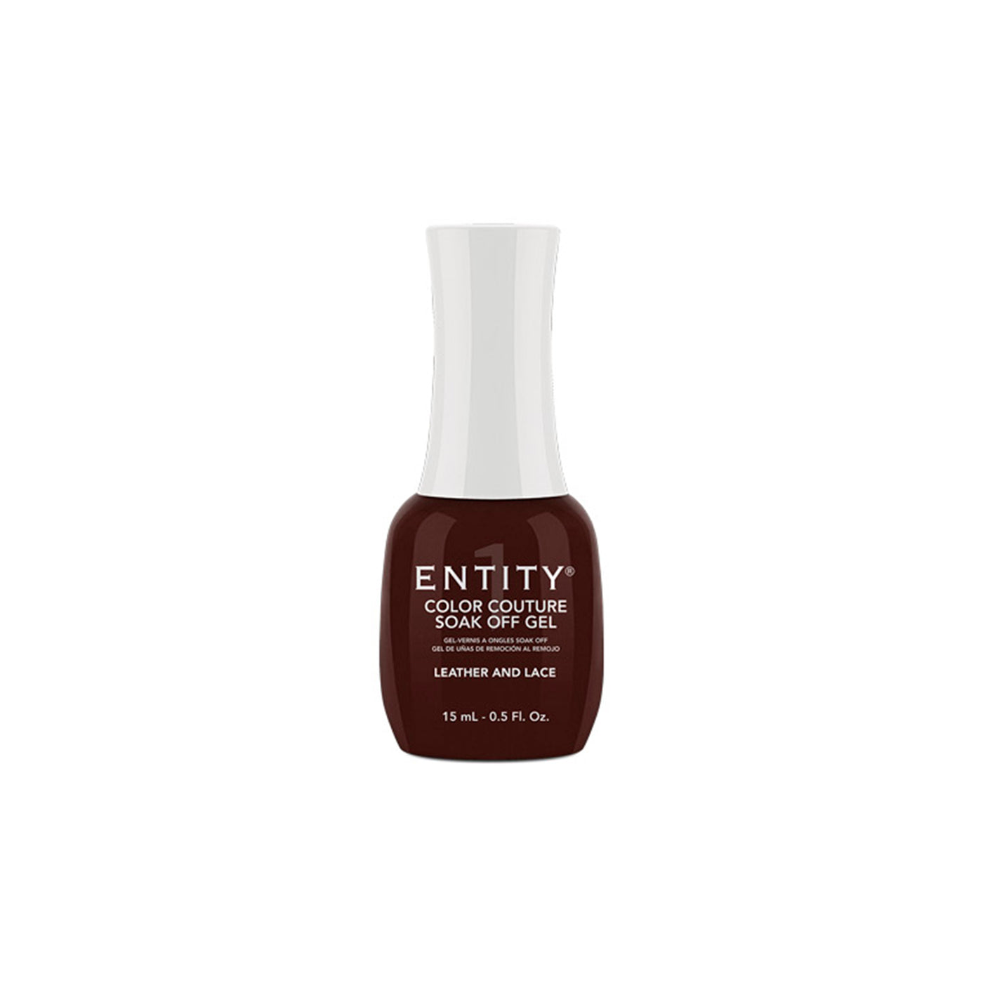 Professional manicure Entity Leather And Lace Chocolatey Red Crème Eocc Soak Off Gel Polish