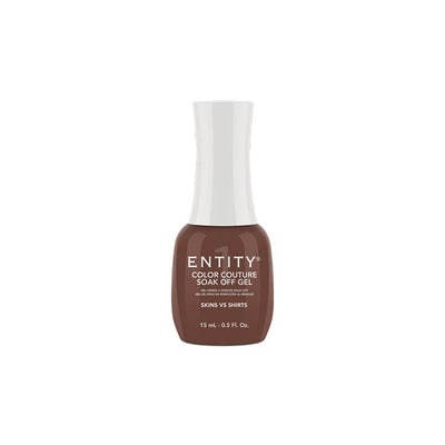 Professional manicure Entity Skins Vs Shirts Light Brown Crème Eocc Soak Off Gel Polish