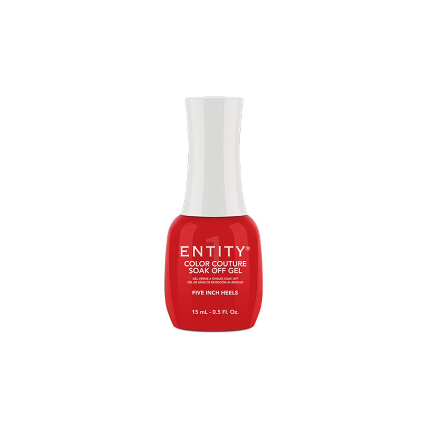 Professional manicure Entity Five Inch Heels Cherry Red Crème- Eocc Soak Off Gel Polish