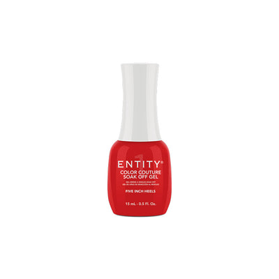 Professional manicure Entity Five Inch Heels Cherry Red Crème- Eocc Soak Off Gel Polish