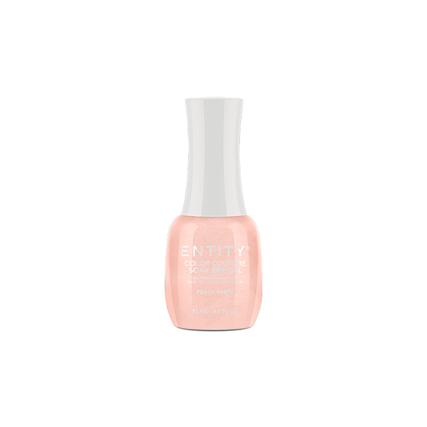 Professional manicure Entity Peach Party - Peach Shimmer- Eocc Soak Off Gel Polish