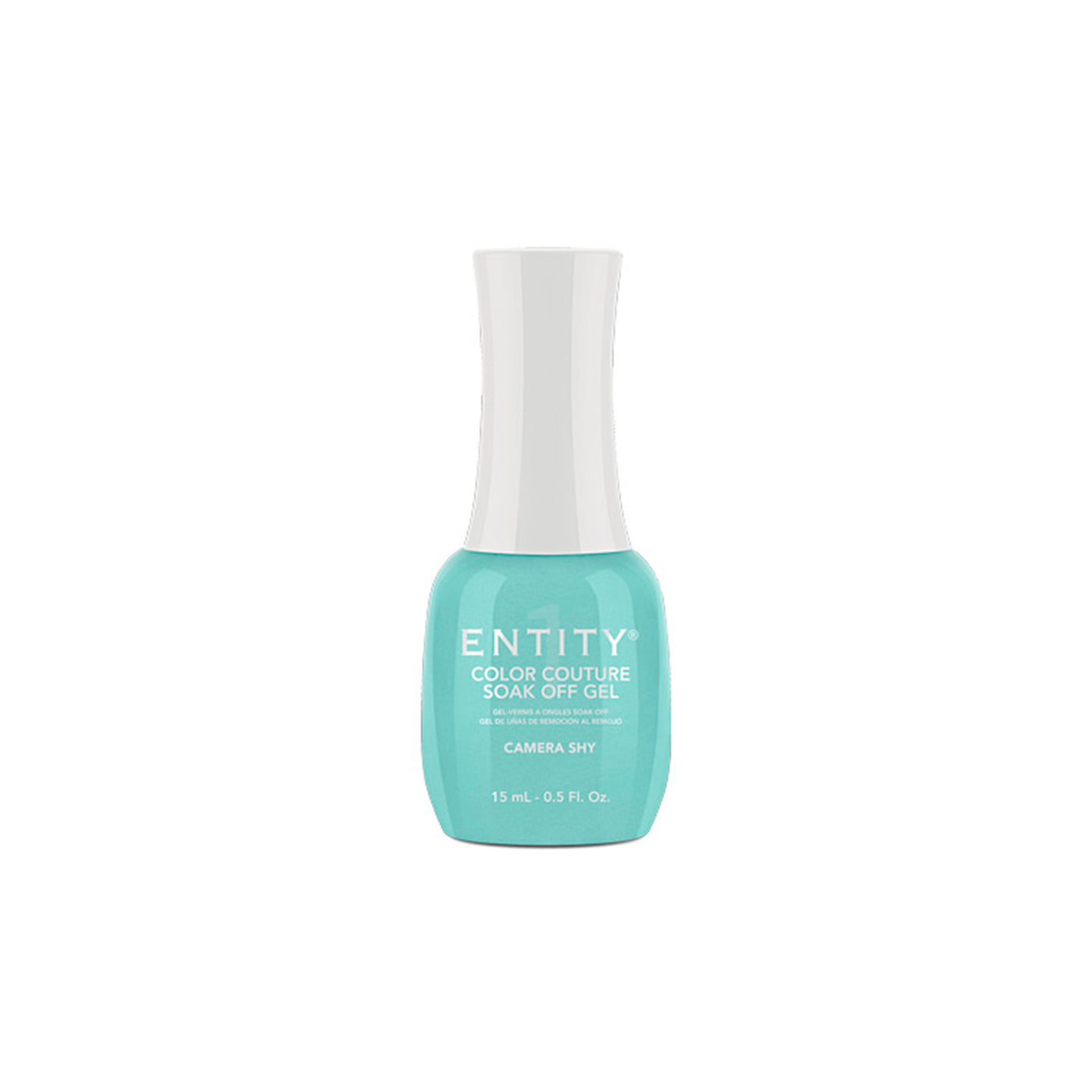 Professional manicure Entity Camera Shy Powder - Blue Shimmer- Eocc Soak Off Gel Polish