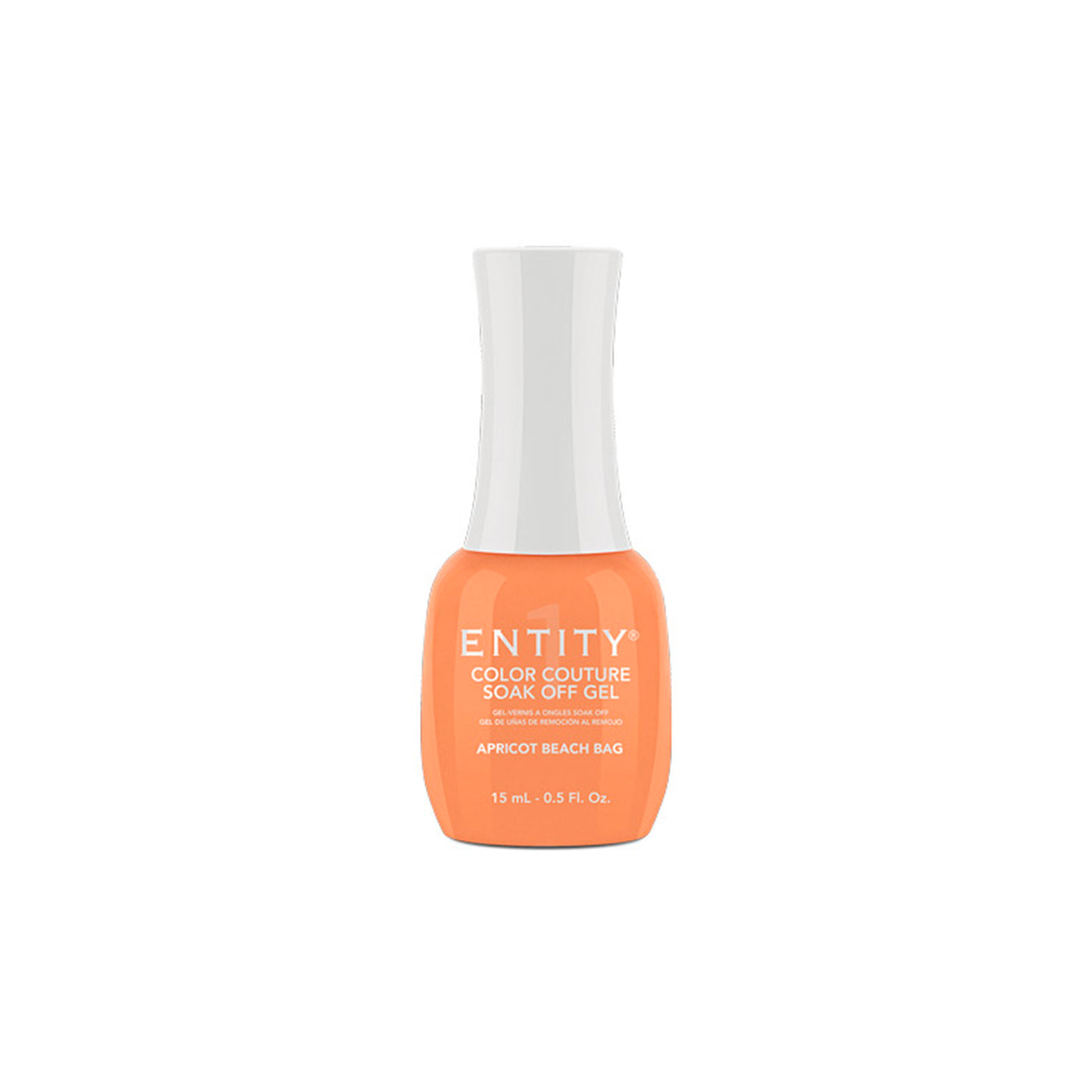 Professional manicure Entity  Apricot Beach Bag - Bright Coral Crème  Eocc Soak Off Gel Polish