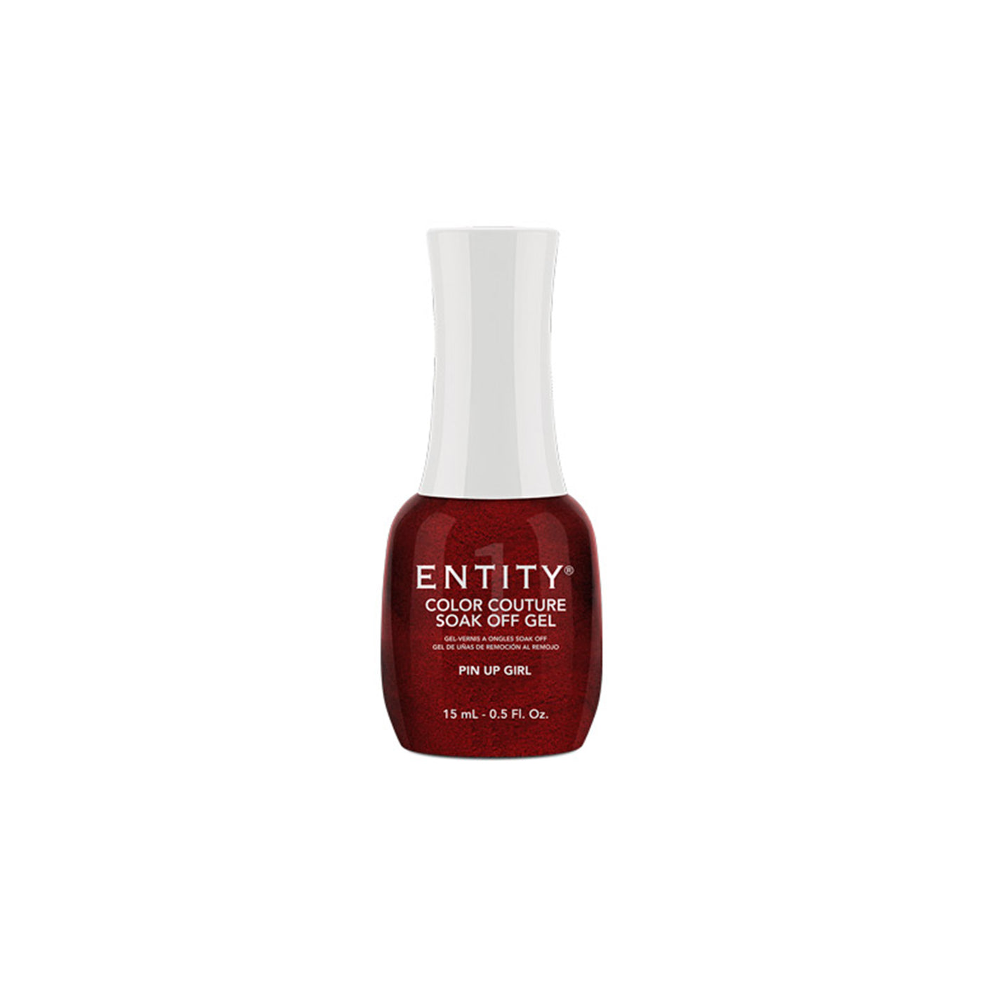 Professional manicure Entity Pin Up Girl Deep Red Pearl Eocc Soak Off Gel Polish