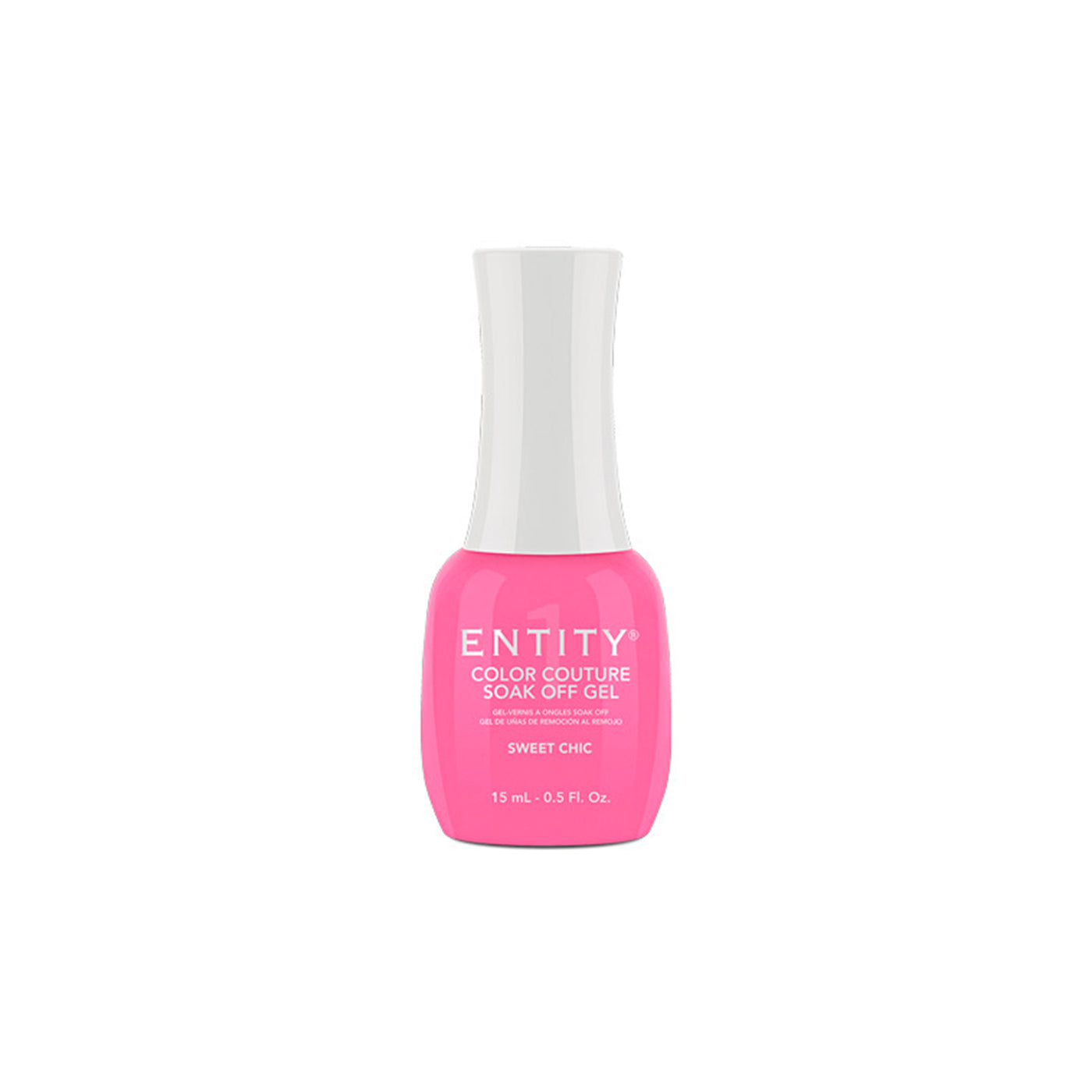 Professional manicure Entity Sweet Chic - Bright Pink Crème - Eocc Soak Off Gel Polish