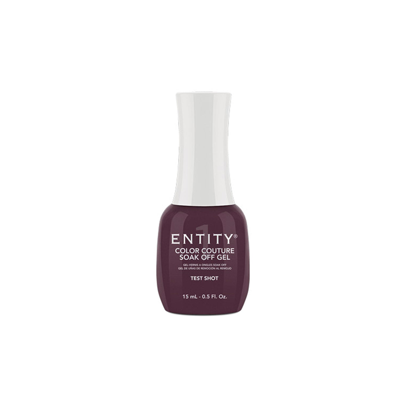 Professional manicure Entity Test Shot Plum Crème - Eocc Soak Off Gel Polish