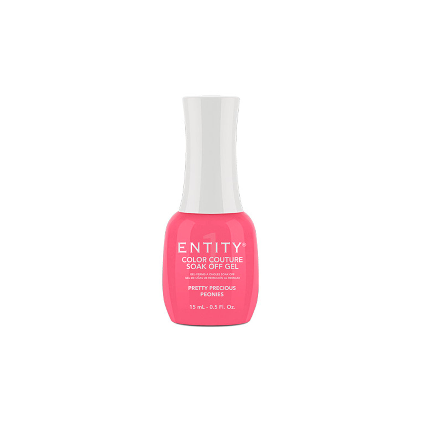 Professional manicure Entity Pretty Precious Peonies Bright Medium Pink Crème - Eocc Soak Off Gel Polish