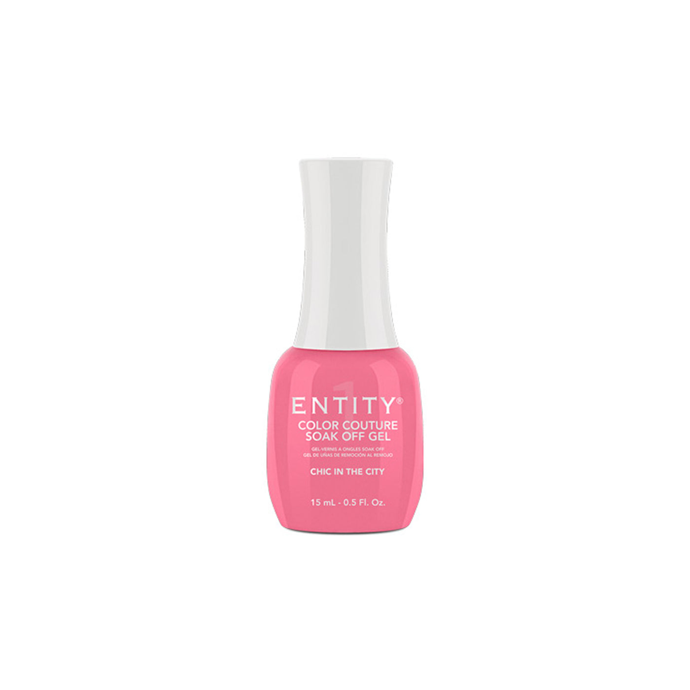 Professional manicure Entity  Chic In The City Medium  Pink Crème Eocc Soak Off Gel Polish