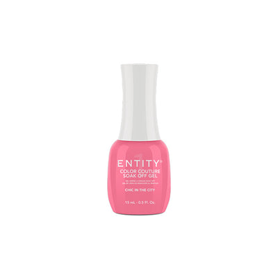 Professional manicure Entity  Chic In The City Medium  Pink Crème Eocc Soak Off Gel Polish