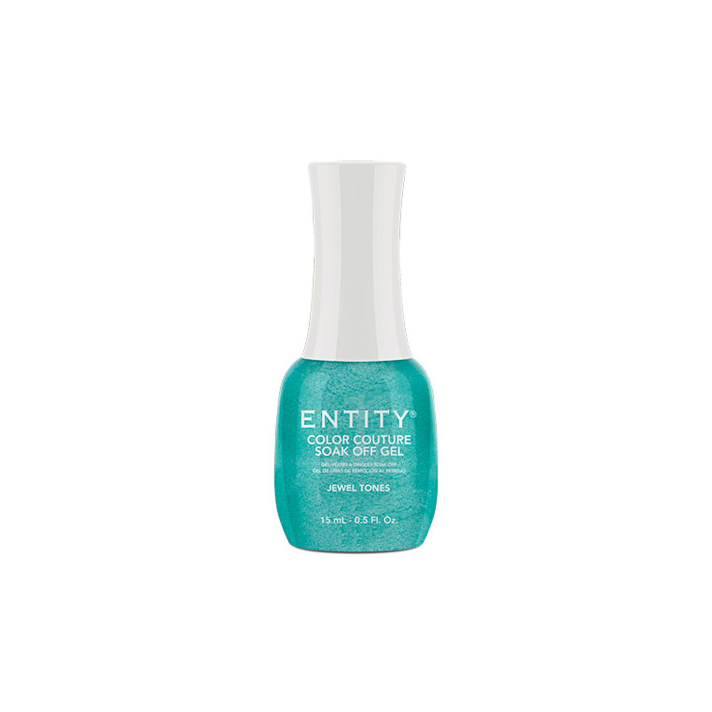 Professional manicure Entity Jewel Tones - Teal Shimmer- Eocc Soak Off Gel Polish