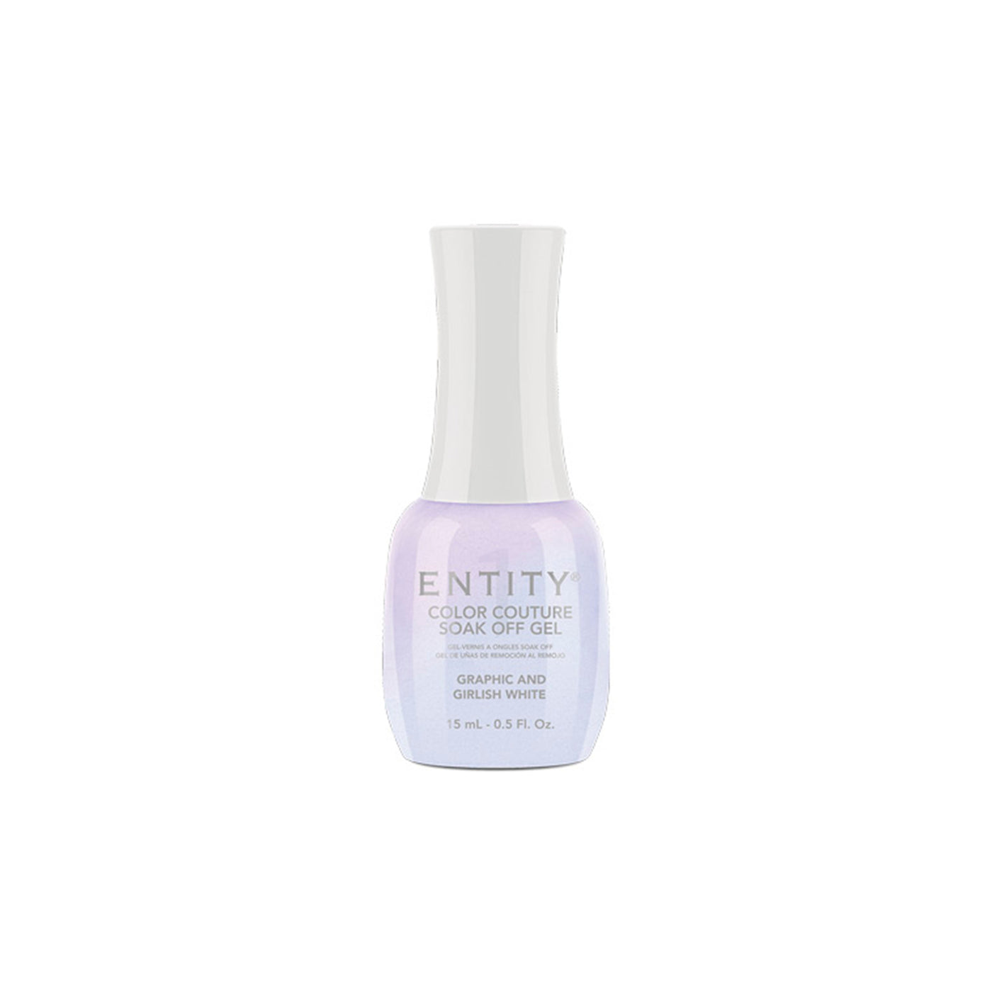 Entity -Graphic And Girlish White- Iridescent Shimmer- Eocc Soak Off Gel Polish