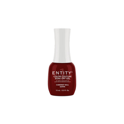 Professional manicure Entity Cabernet Ball Gown Dark - Red Shimmer- Eocc Soak Off Gel Polish