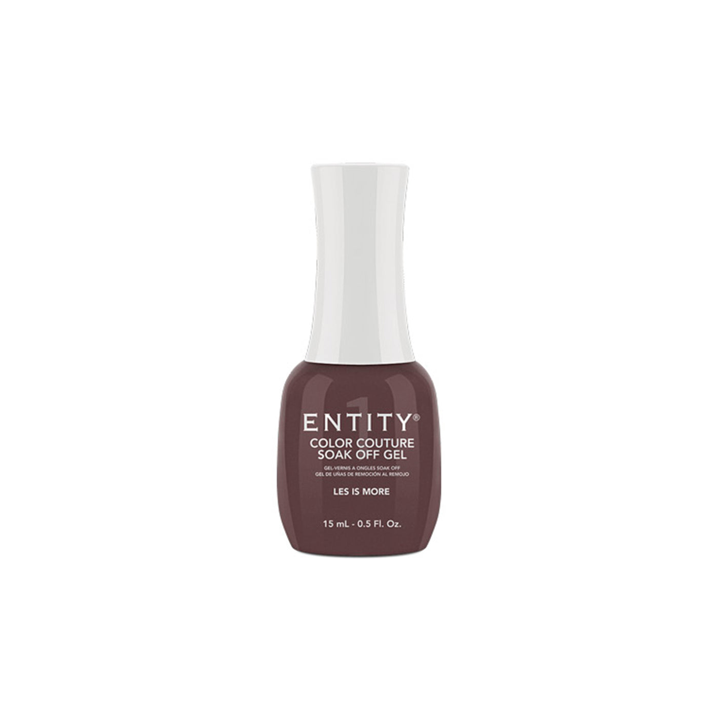 Professional manicure Entity Les Is More  Brown Crème Eocc Soak Off Gel Polish