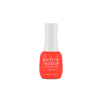 Professional manicure Entity  Diana Myte Medium Coral Crème Eocc Soak Off Gel Polish