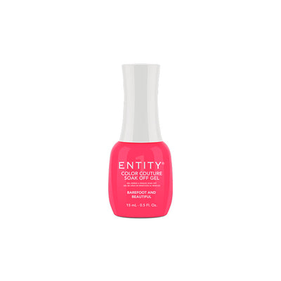 Professional manicure Entity Barefoot And Beautiful Bold Medium Pink Crème Eocc Soak Off Gel Polish