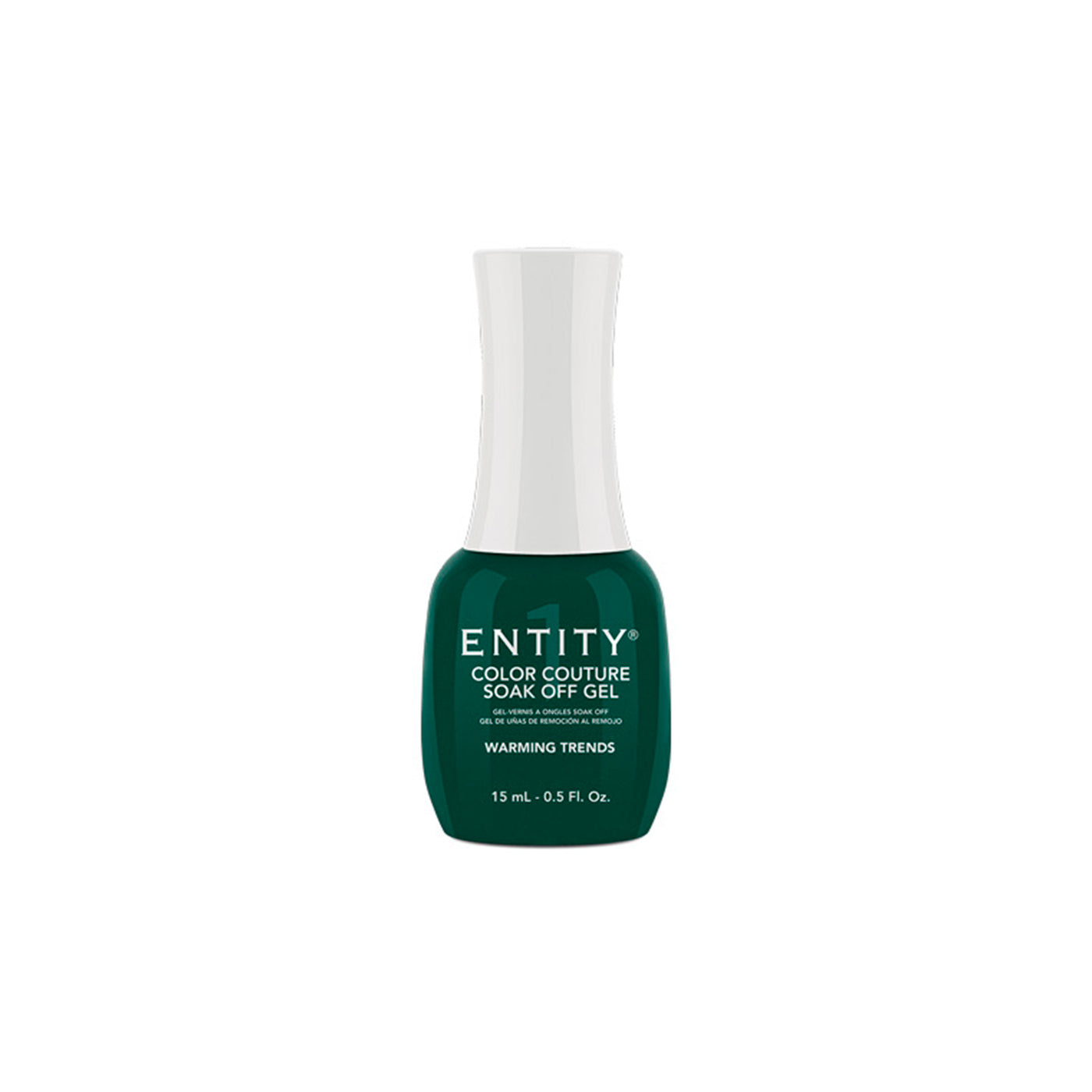 Professional manicure Entity Warming Trends - Dark Green Crème Eocc Soak Off Gel Polish