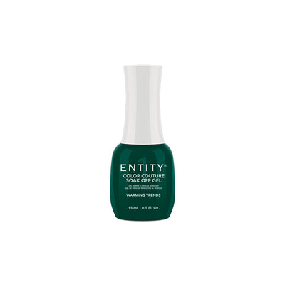 Professional manicure Entity Warming Trends - Dark Green Crème Eocc Soak Off Gel Polish