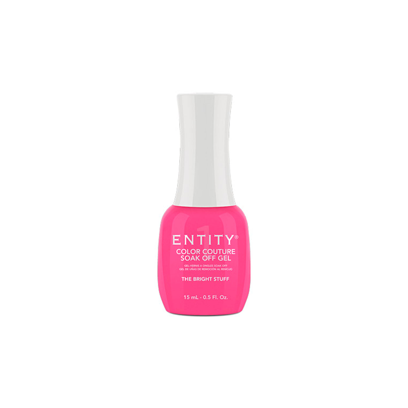 Professional manicure Entity The Bright Stuff Bubblegum Pink Crème  Eocc Soak Off Gel Polish