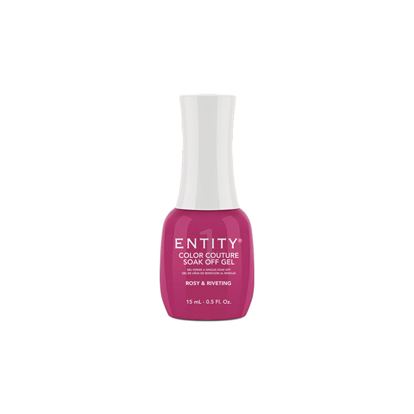 Professional manicure Entity  Rosy & Riveting Berry Pink Crème - Eocc Soak Off Gel Polish