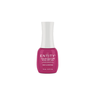 Professional manicure Entity  Rosy & Riveting Berry Pink Crème - Eocc Soak Off Gel Polish