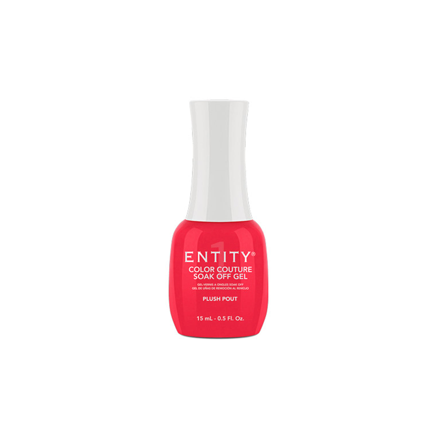 Professional manicure Entity Plush Pout Hot Pink Red Crème Eocc Soak Off Gel Polish