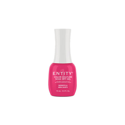 Professional manicure Entity Midriffs & Mini Skirts Medium Pink Crème Eocc Soak Off Gel Polish