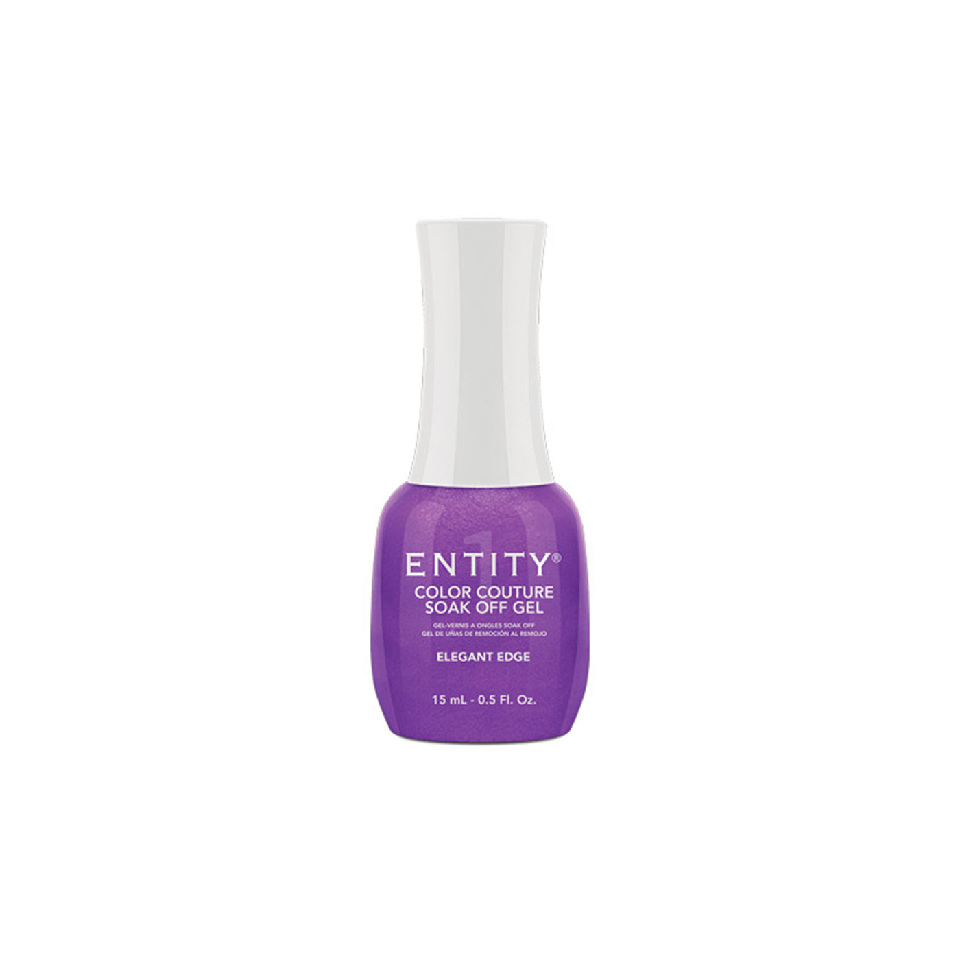 Professional manicure Entity Elegant Edge - Dark Purple Shimmer Eocc Soak Off Gel Polish