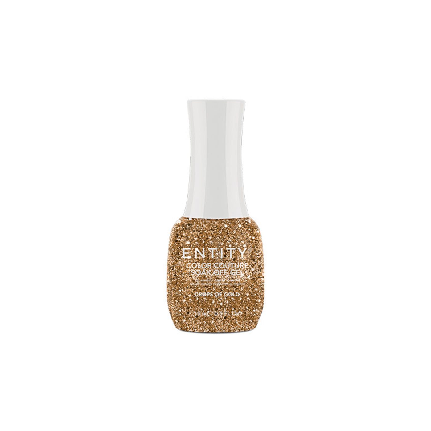 Professional manicure Entity Drops Of Gold  Gold Glitter Eocc Soak Off Gel Polish