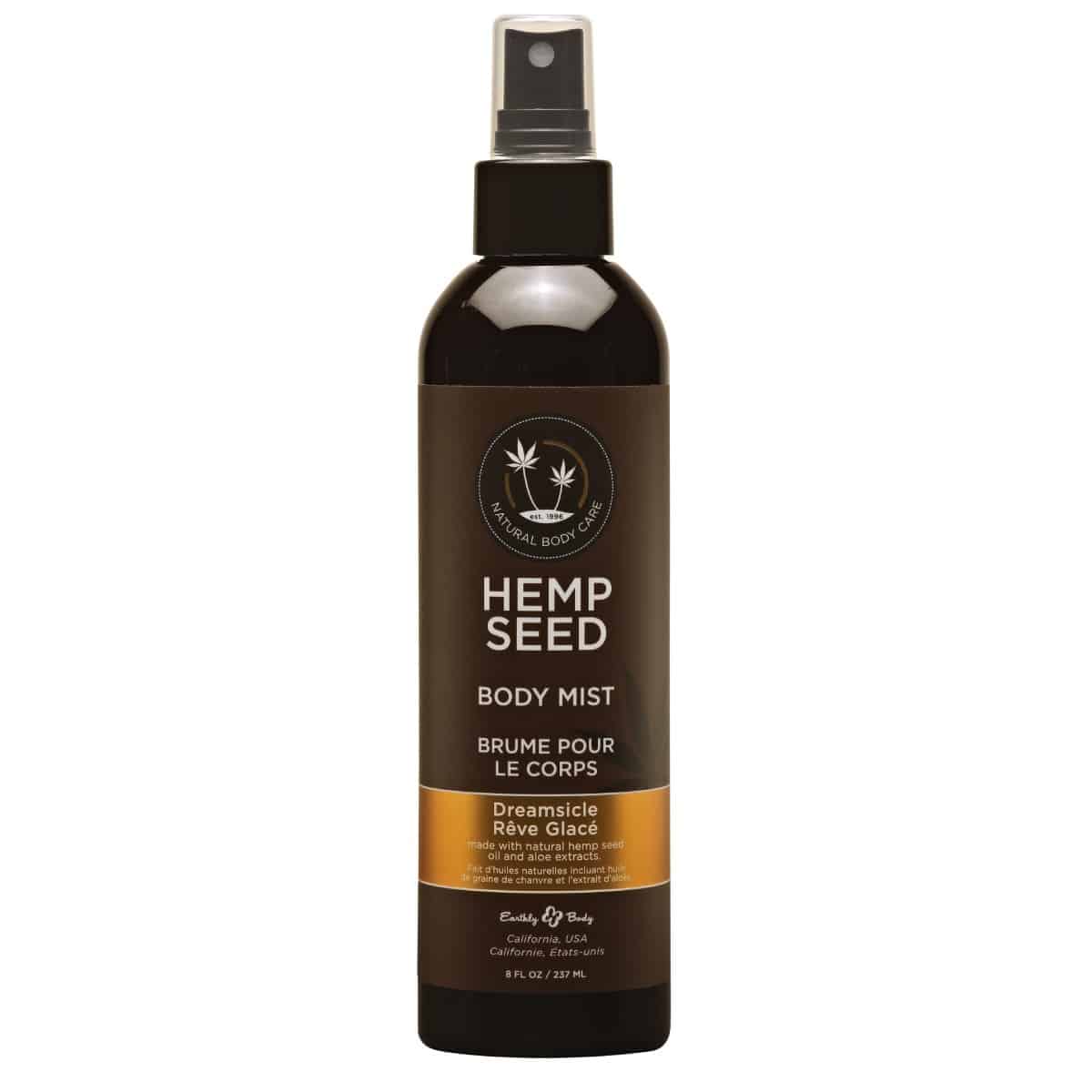 Hemp Seed Body Mist (8 oz, Dreamsicle Scent)