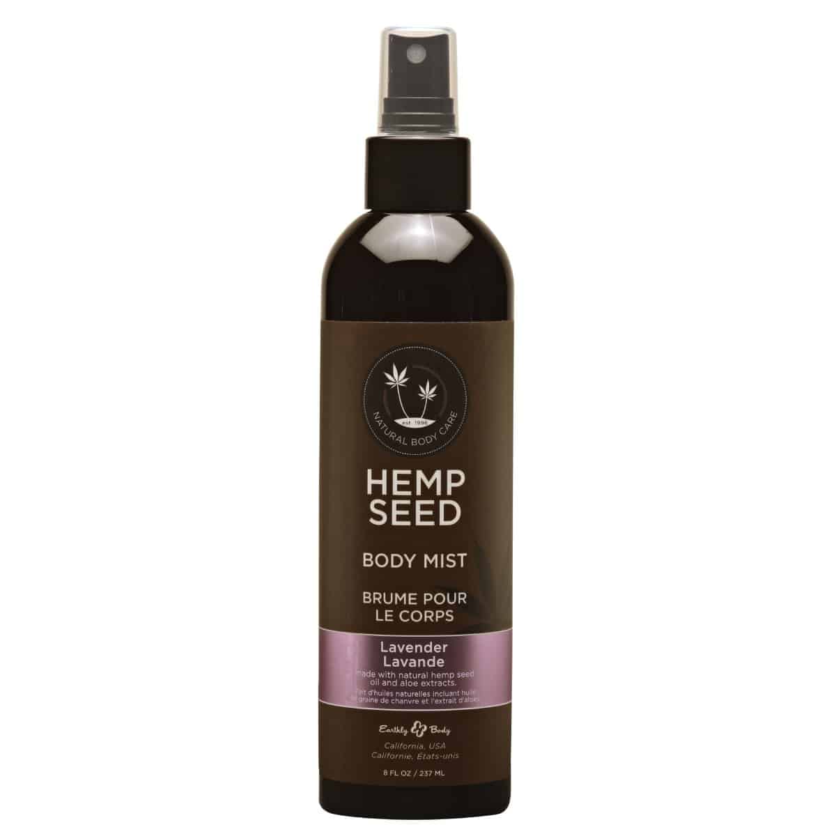 Best Therapeutic  Earthly Body Hemp Seed Body Mist Lavender Scent