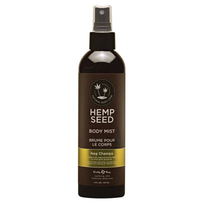 Best Therapeutic Earthly Body Hemp Seed Body Mist Nag Champa Scent