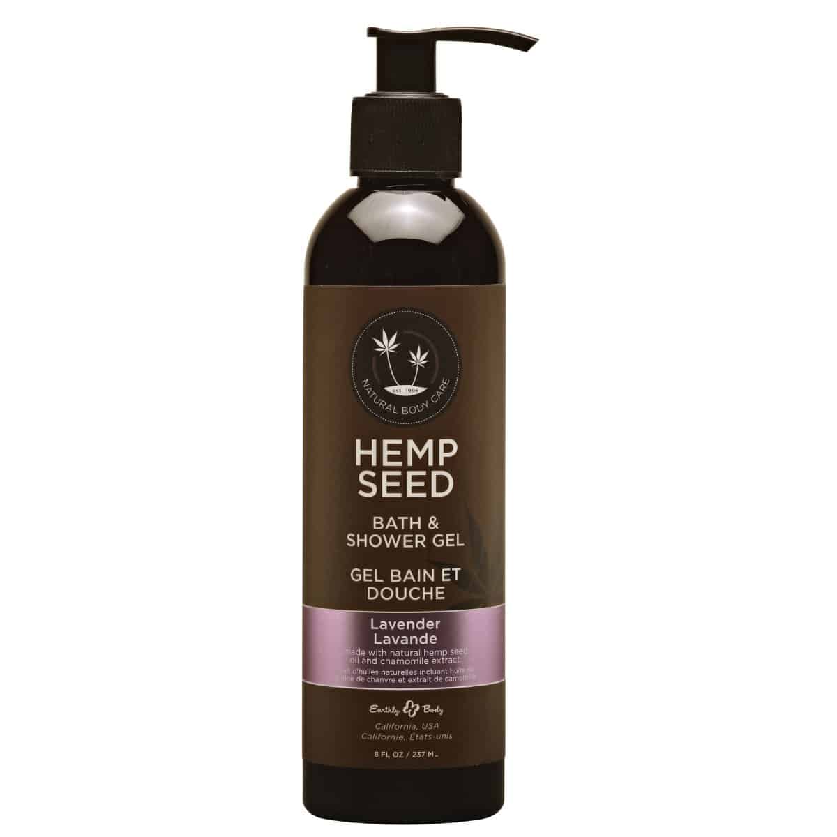 Best Therapeutic Earthly Body Hemp Seed Bath + Shower Gel Lavender Scent