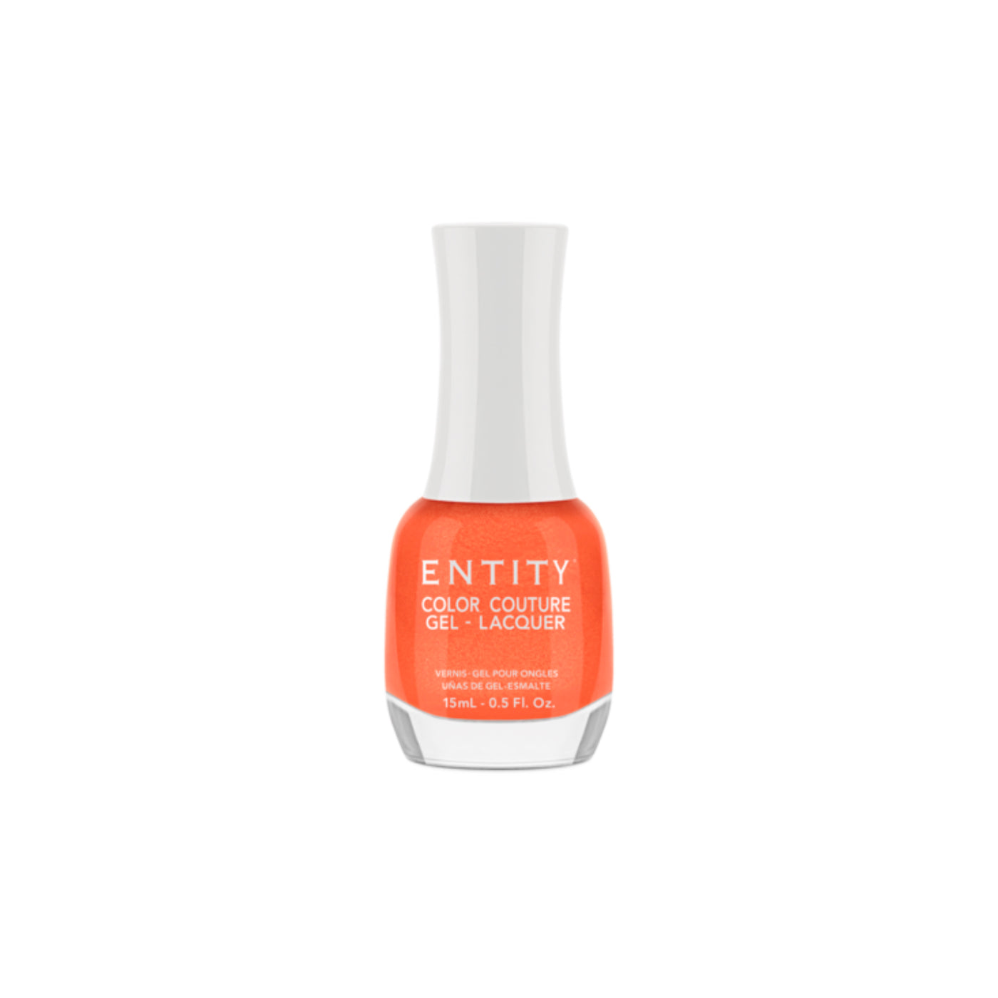 Professional manicure Entity Headshot Honey Coral Shimmer Gel-Lacquer