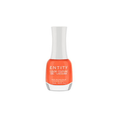 Professional manicure Entity Headshot Honey Coral Shimmer Gel-Lacquer