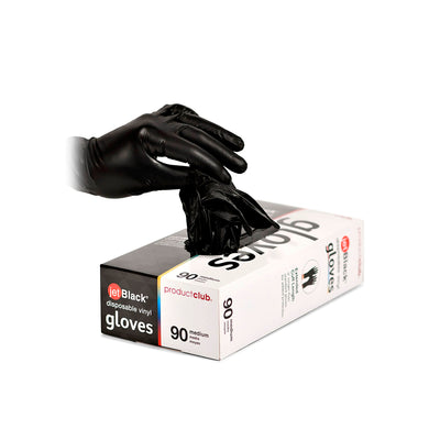 Salon Pofessional Product Club 90 ct. jetBlack® Vinyl Disposable Gloves
