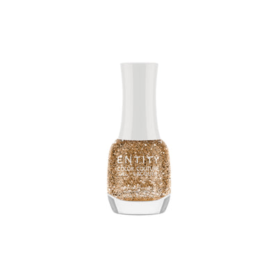Professional manicure Entity Drops Of Gold Gold Glitter Gel-Lacquer