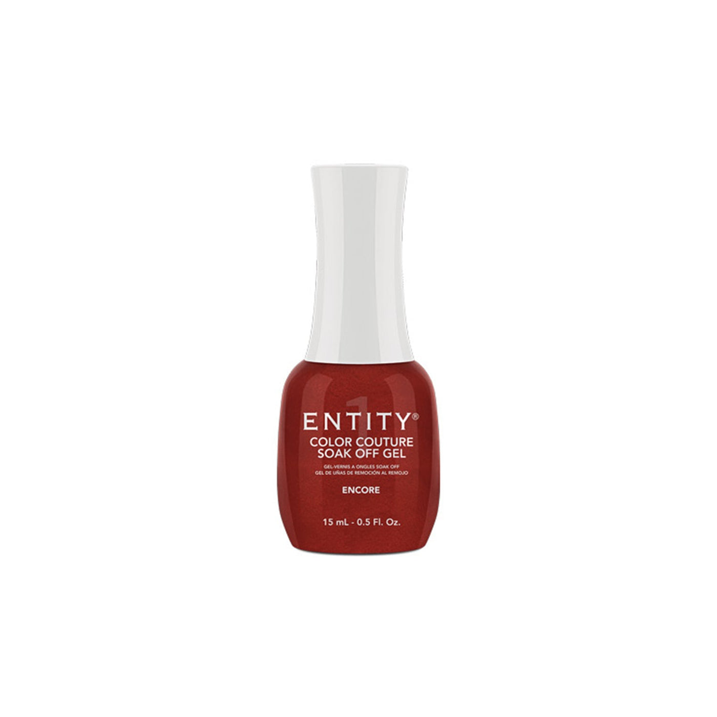 Professional manicure Entity All Made Up Red Glitter Lacquer Eocc Soak Off Gel Polish